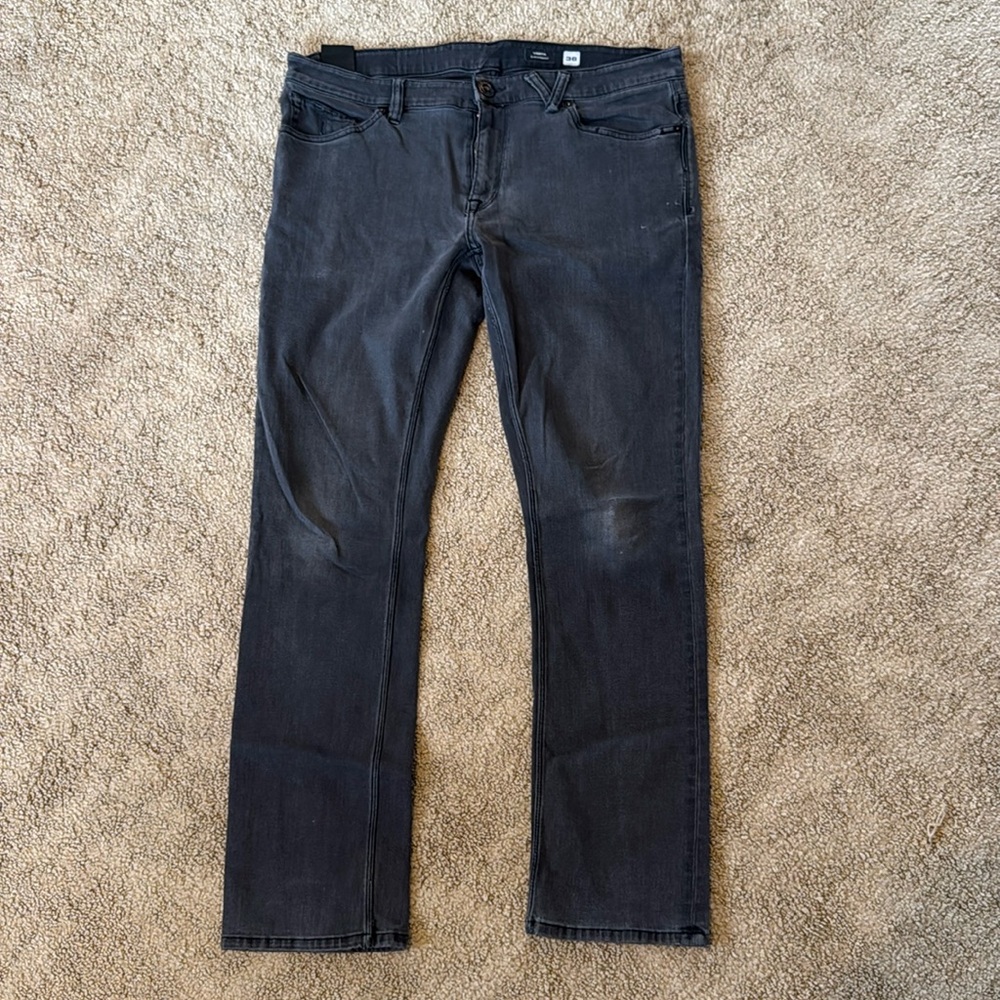 Volcom Vorta Grey Slim Straight Jeans